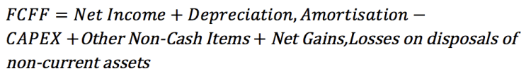 Free Cash Flow Alternative Calculation